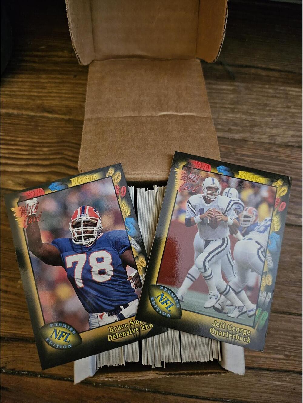 1991 Wild Card NFL Set 1-160 - NM-M. In box. Complete